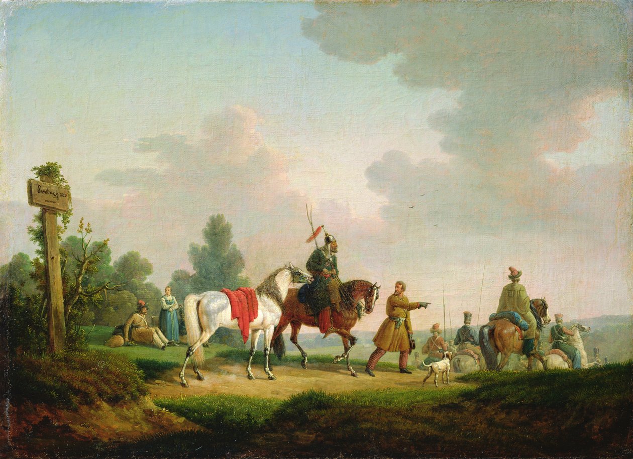 A partizánok 1812-ben, 1820-ban alkotó: Bernard Edouard Swebach