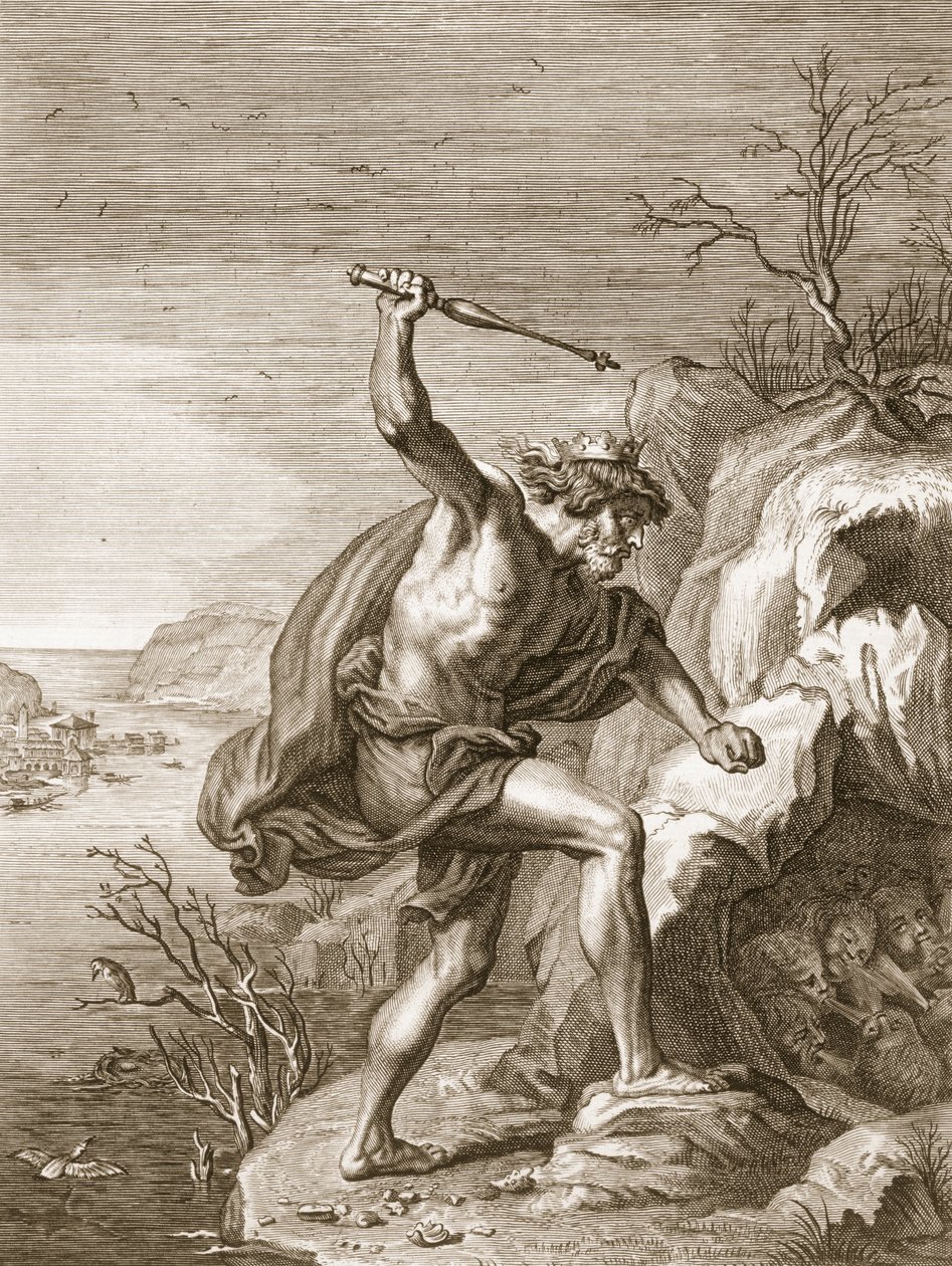 Alcyone és Ceux madárrá változott, 1730 alkotó: Bernard Picart