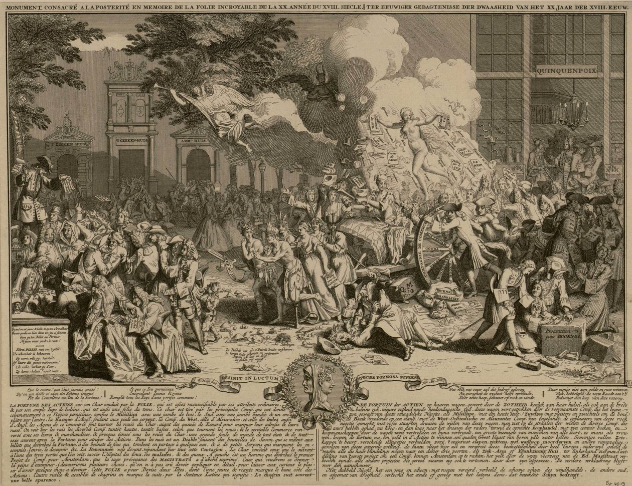 Szatirikus lenyomat a jogrendszer működéséről és csődjéről 1720 alkotó: Bernard Picart