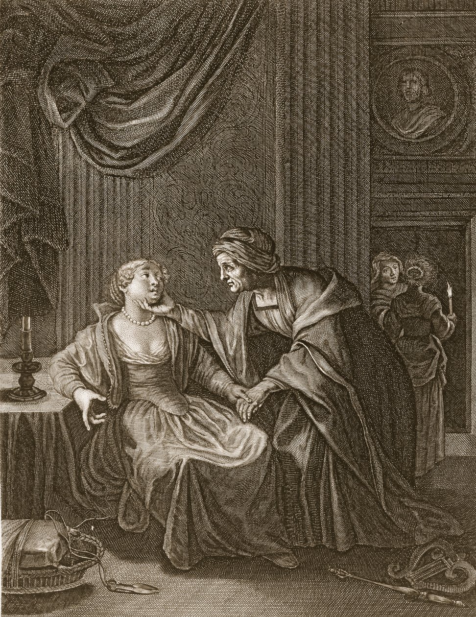 Apollón által elcsábított Leucohoe Eurynome alakjában, 1731 alkotó: Bernard Picart