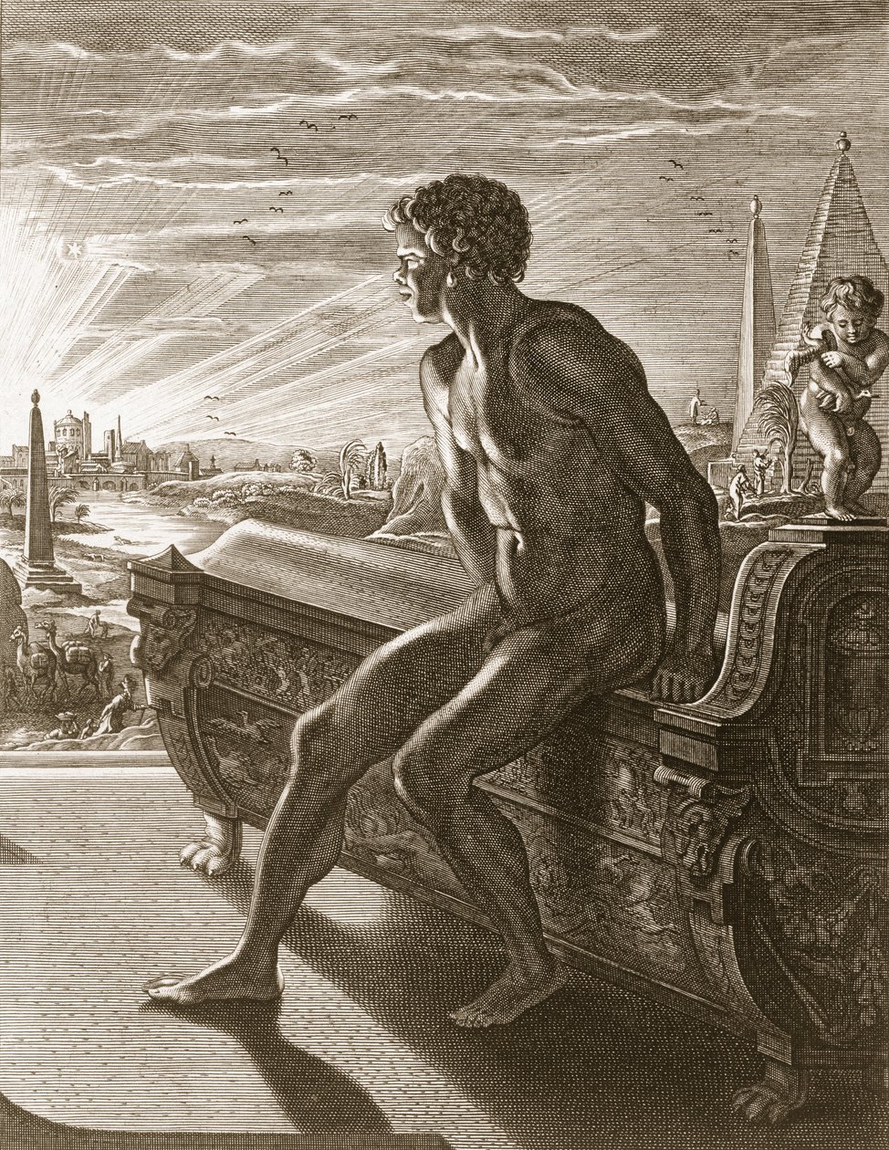 Memnon szobra, 1731 alkotó: Bernard Picart