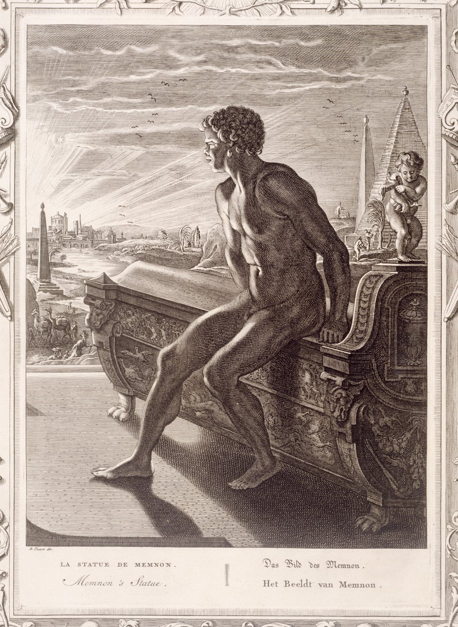 Memnon szobra, 1731 alkotó: Bernard Picart