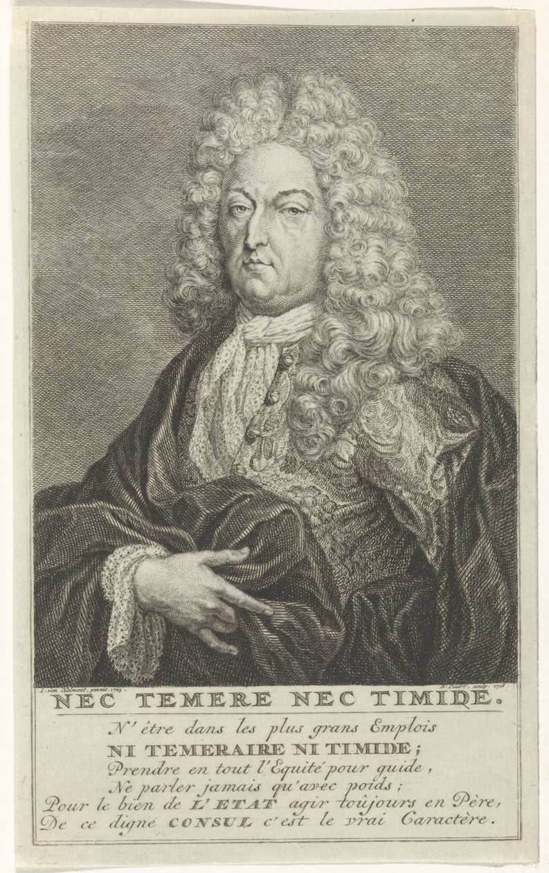 Bruno van der Dussen, Gouda régens portréja alkotó: Bernard Picart