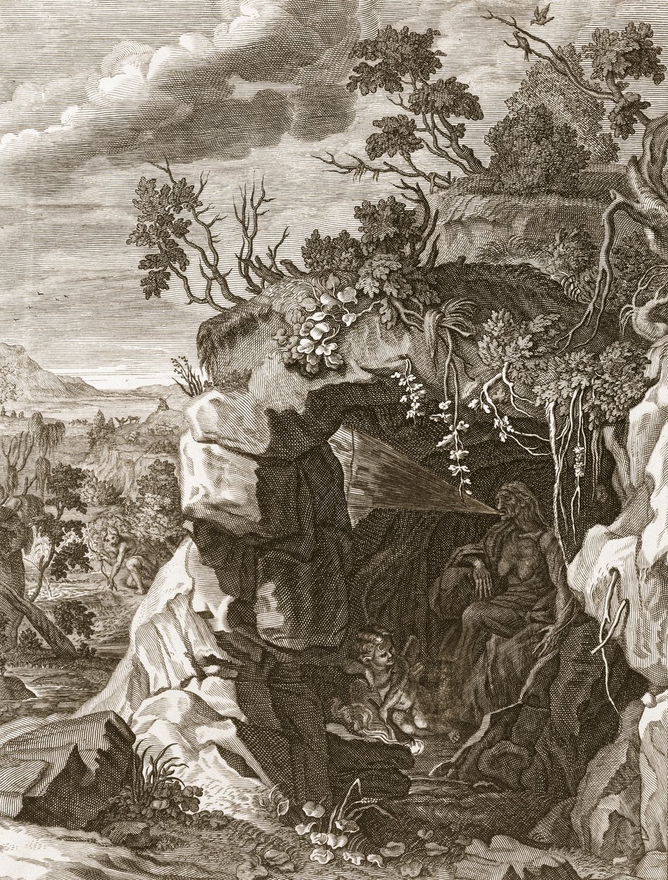 A nimfa visszhangja hanggá változott, 1731 alkotó: Bernard Picart