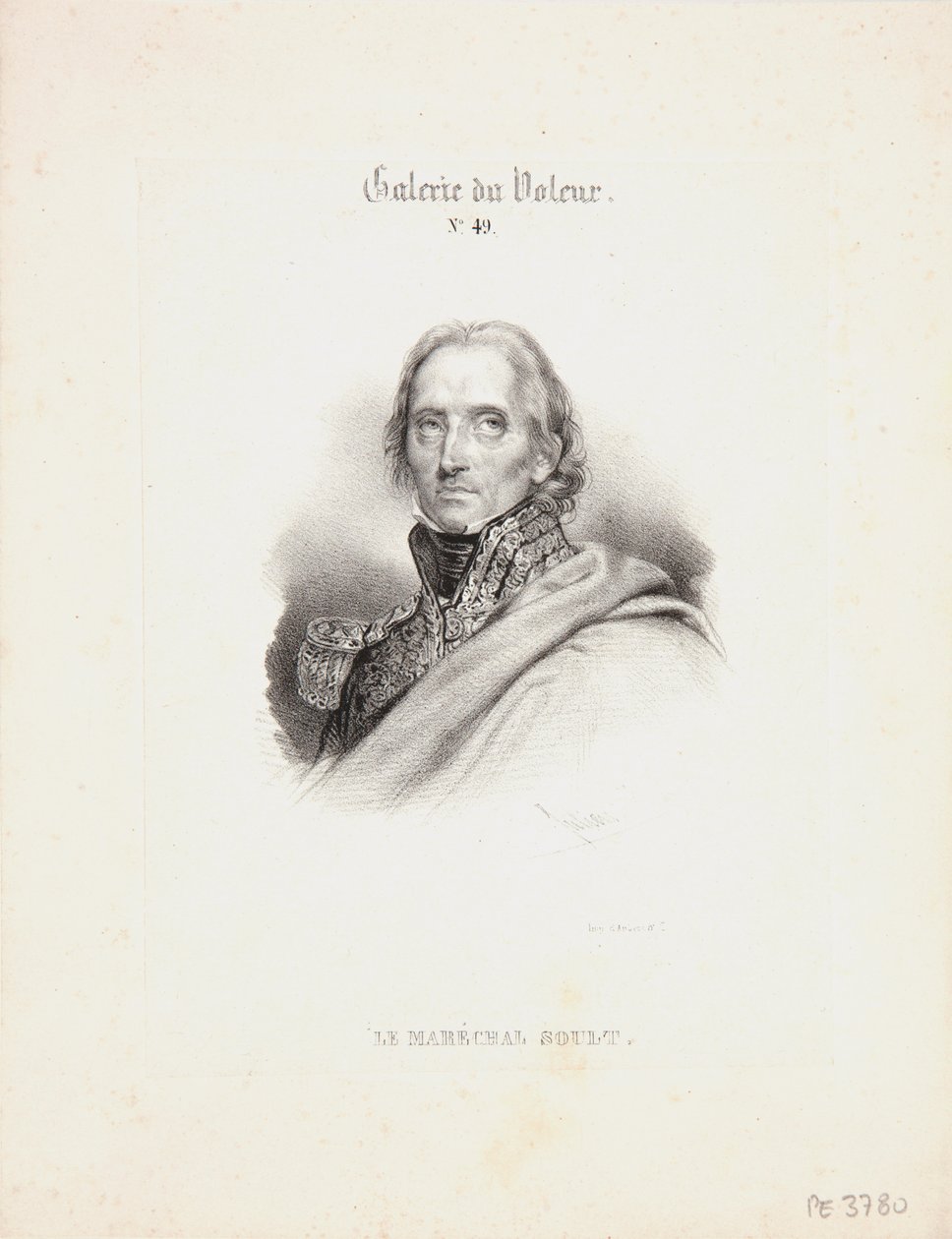 Soult marsall, 1840 körül alkotó: Bernard Romain Julien