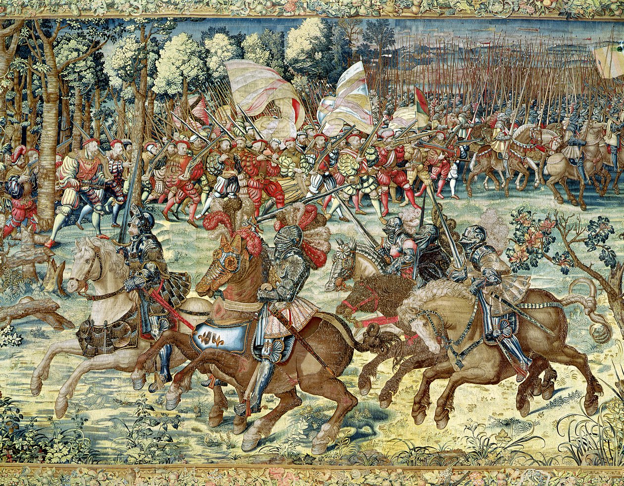 A páviai csata. V. Károly előretörése (1500-58) (szőttes) (a részletekért lásd: 1481147) alkotó: Bernard van Orley