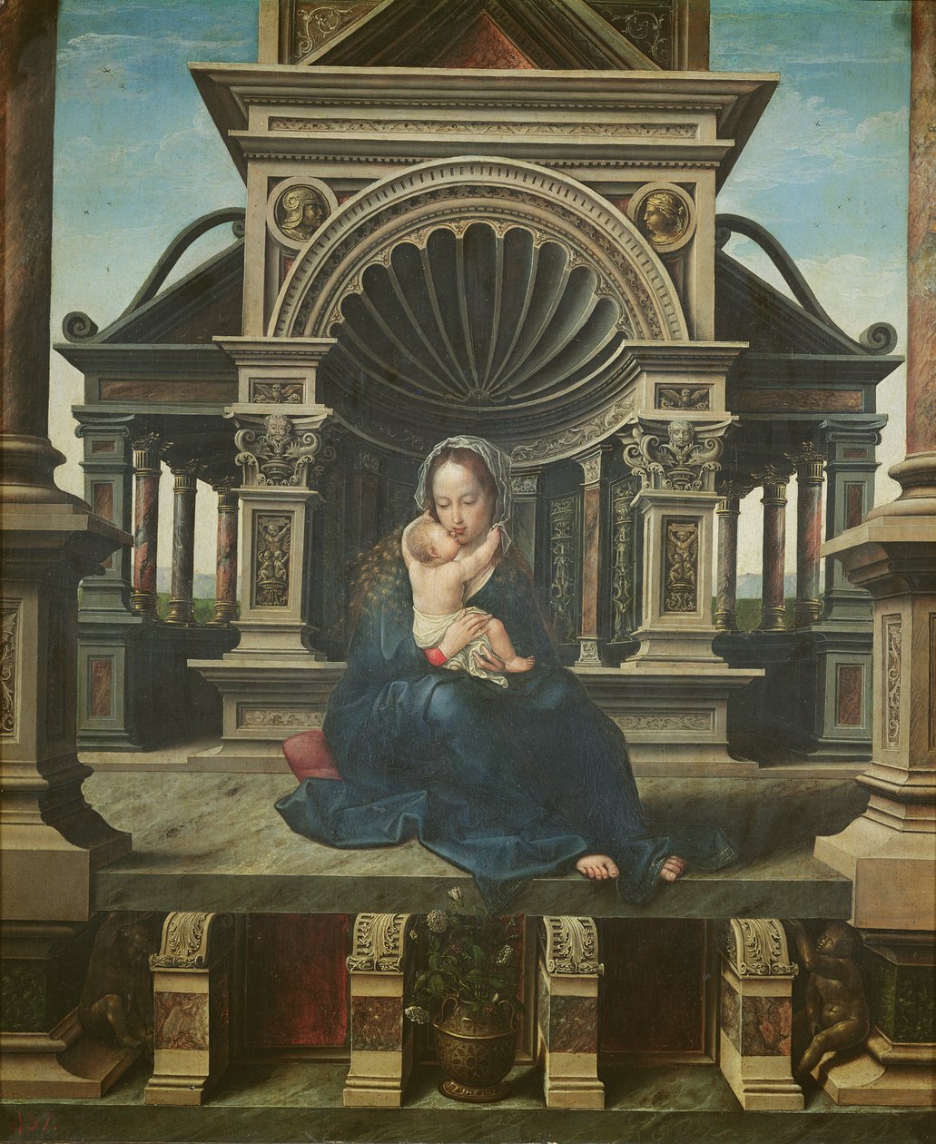 A louvaini szűz, 1520 körül alkotó: Bernard van Orley
