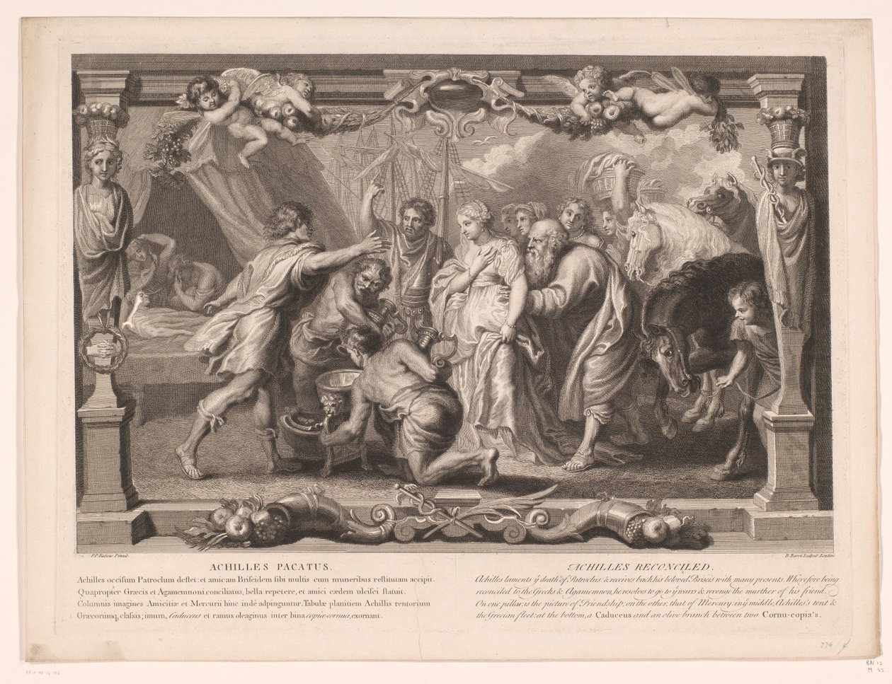 Akhilleusz megbékélt Achilles pacatus / Achilles megbékélt (cím a tárgyon) Achilles élete (sorozat címe) Vie d