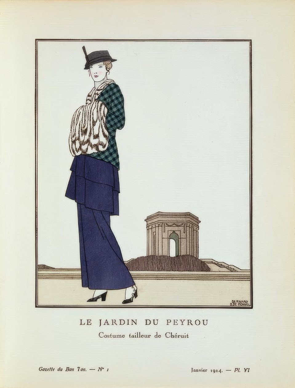LE JARDIN DU PEYROU - Chéruit személyre szabott jelmeze alkotó: Bernard Boutet de Monvel
