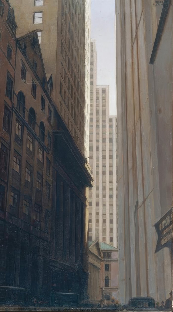 Kilátás a Wall Streetre alkotó: Bernard Boutet de Monvel