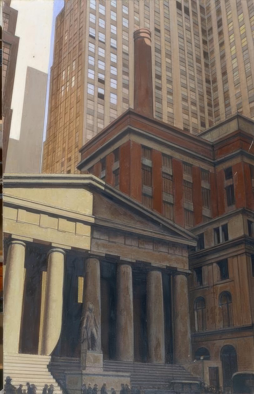 Kilátás a Wall Streetre alkotó: Bernard Boutet de Monvel