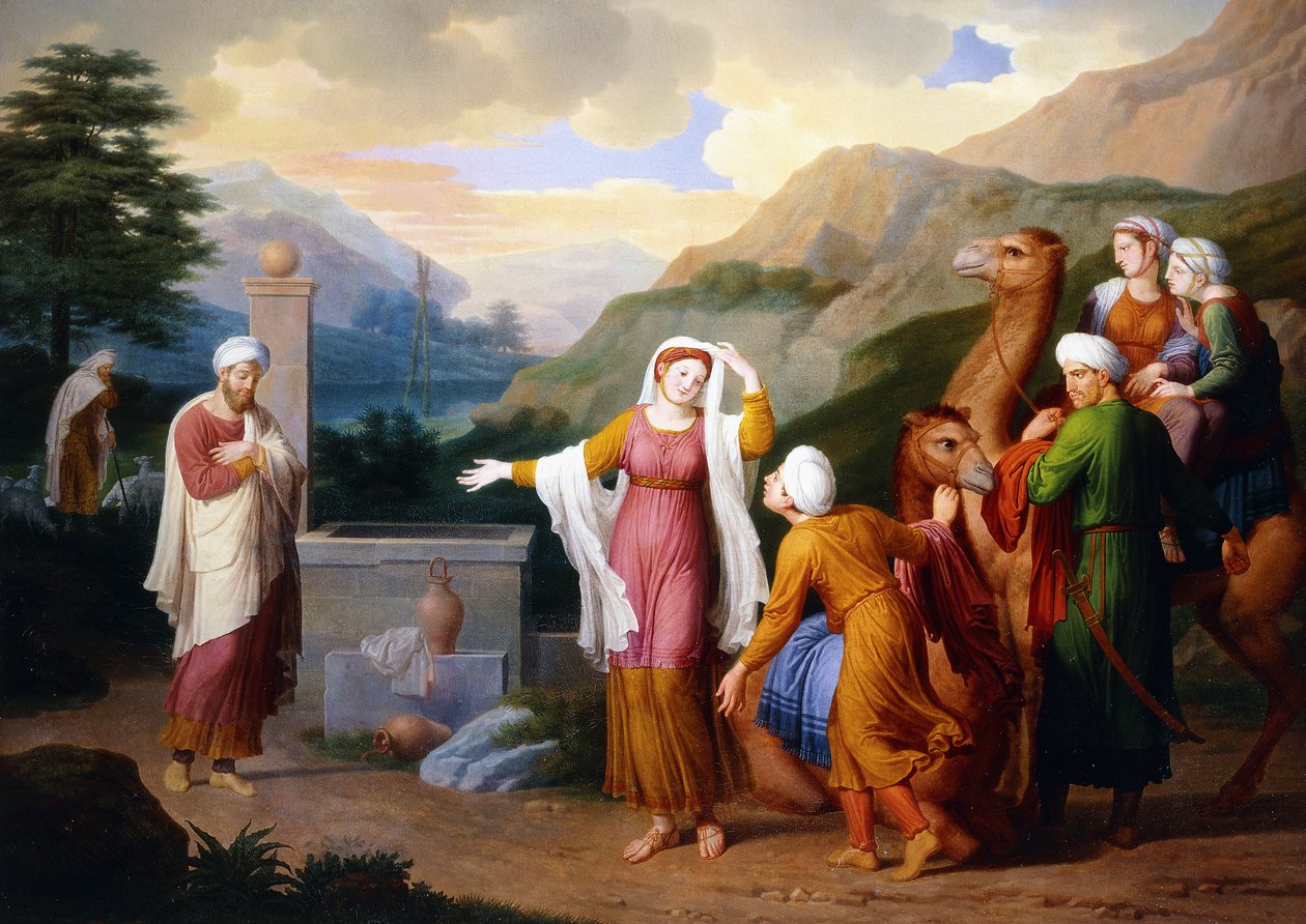 Rebecca a kútnál, 1824 alkotó: Bernard Duvivier