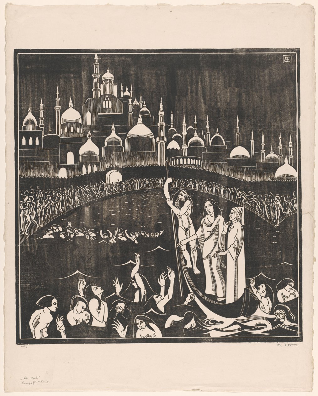 De Hel (eredeti cím a tárgyon) alkotó: Bernard Essers (signed by artist)