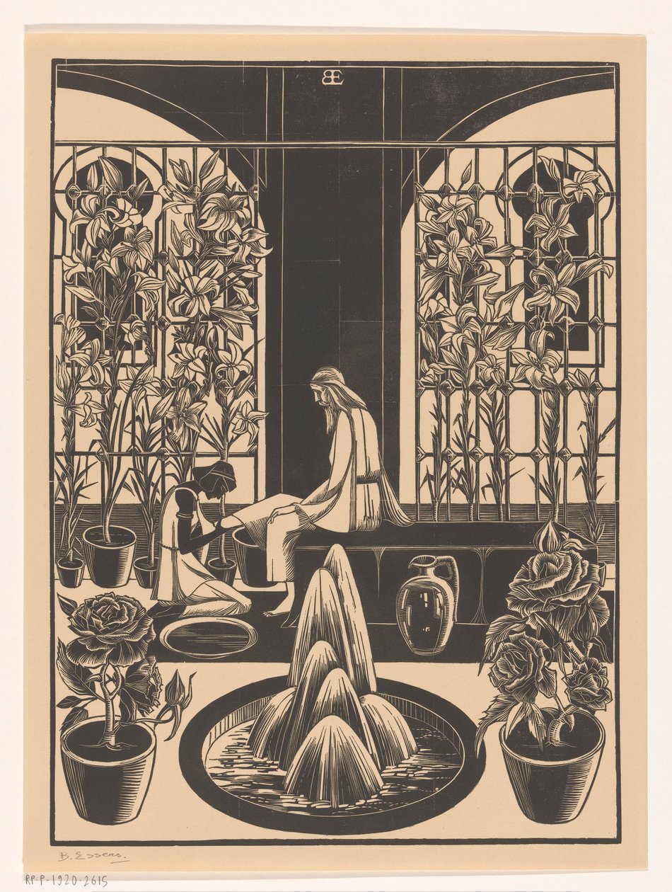 Lábmosás alkotó: Bernard Essers (signed by artist)
