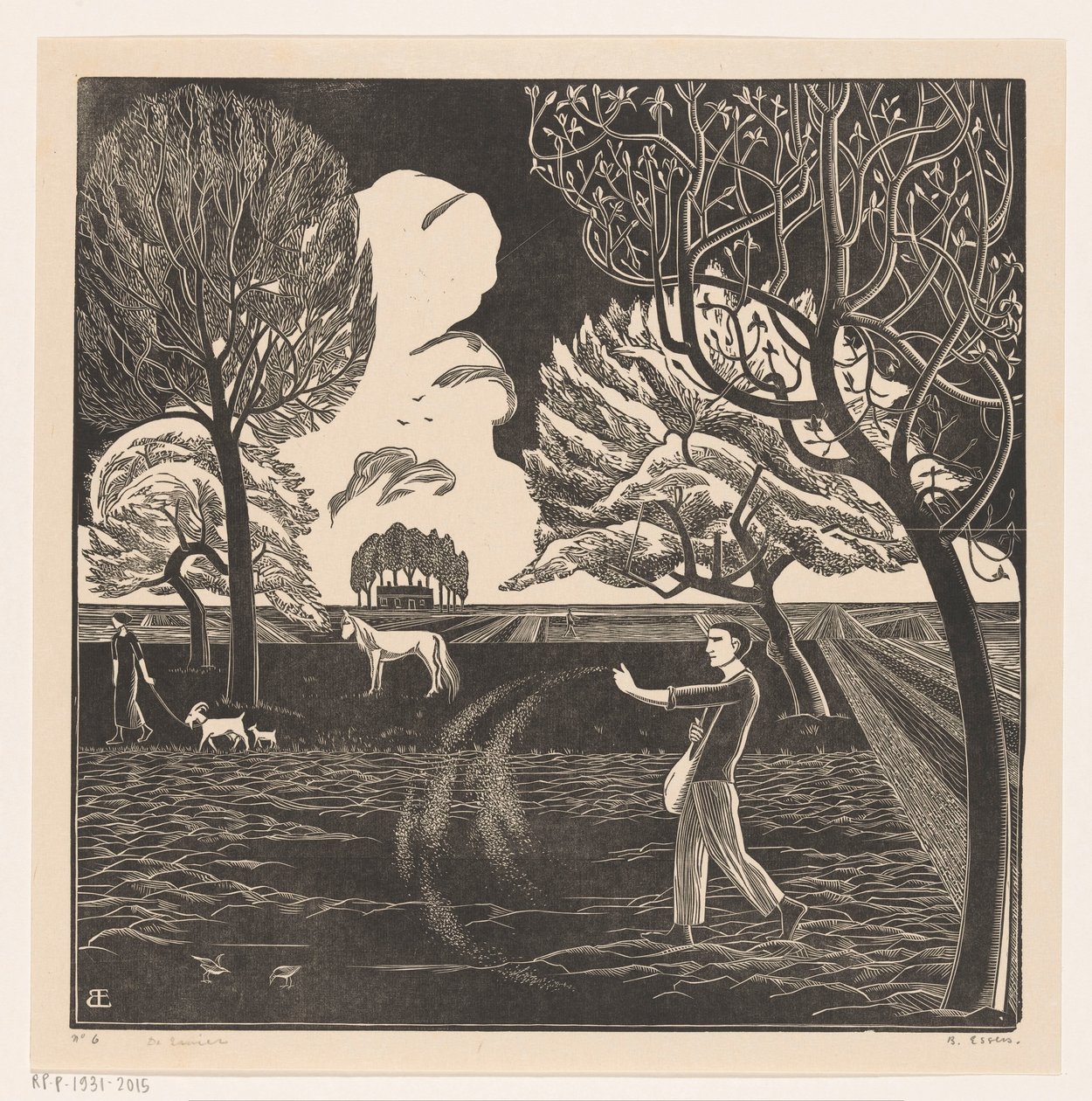 vető ember alkotó: Bernard Essers (signed by artist)