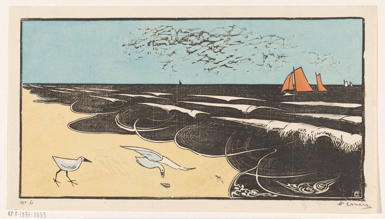 Tenger Bergenben alkotó: Bernard Essers (signed by artist)