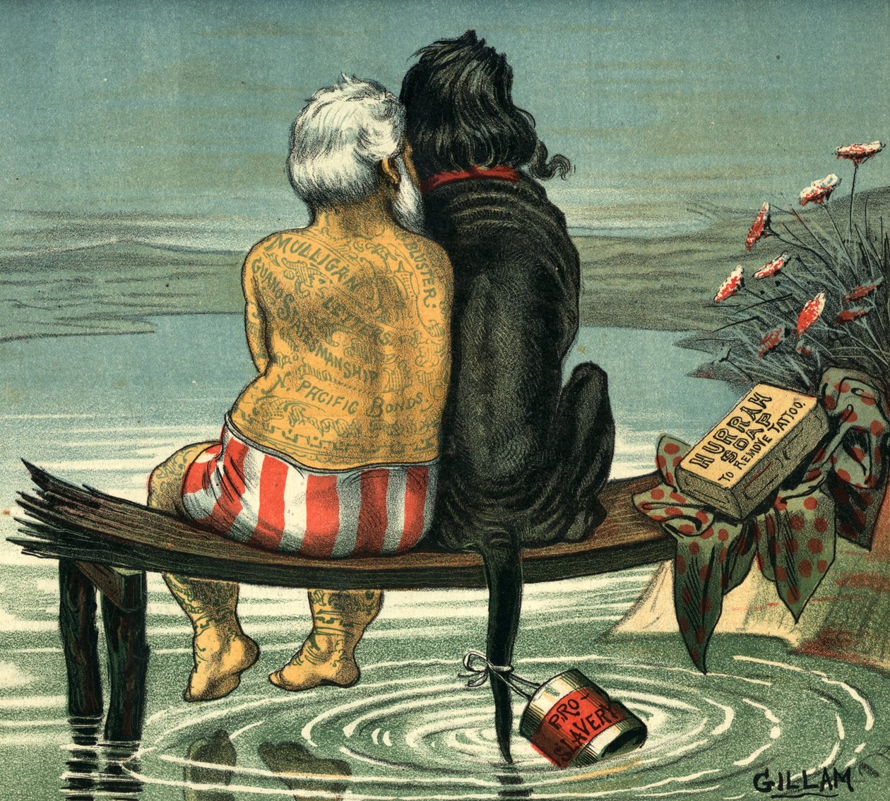 Én és Jack megjelent a Puck Magazine 1884-ben (színes kromolitográfia) alkotó: Bernard Gillam