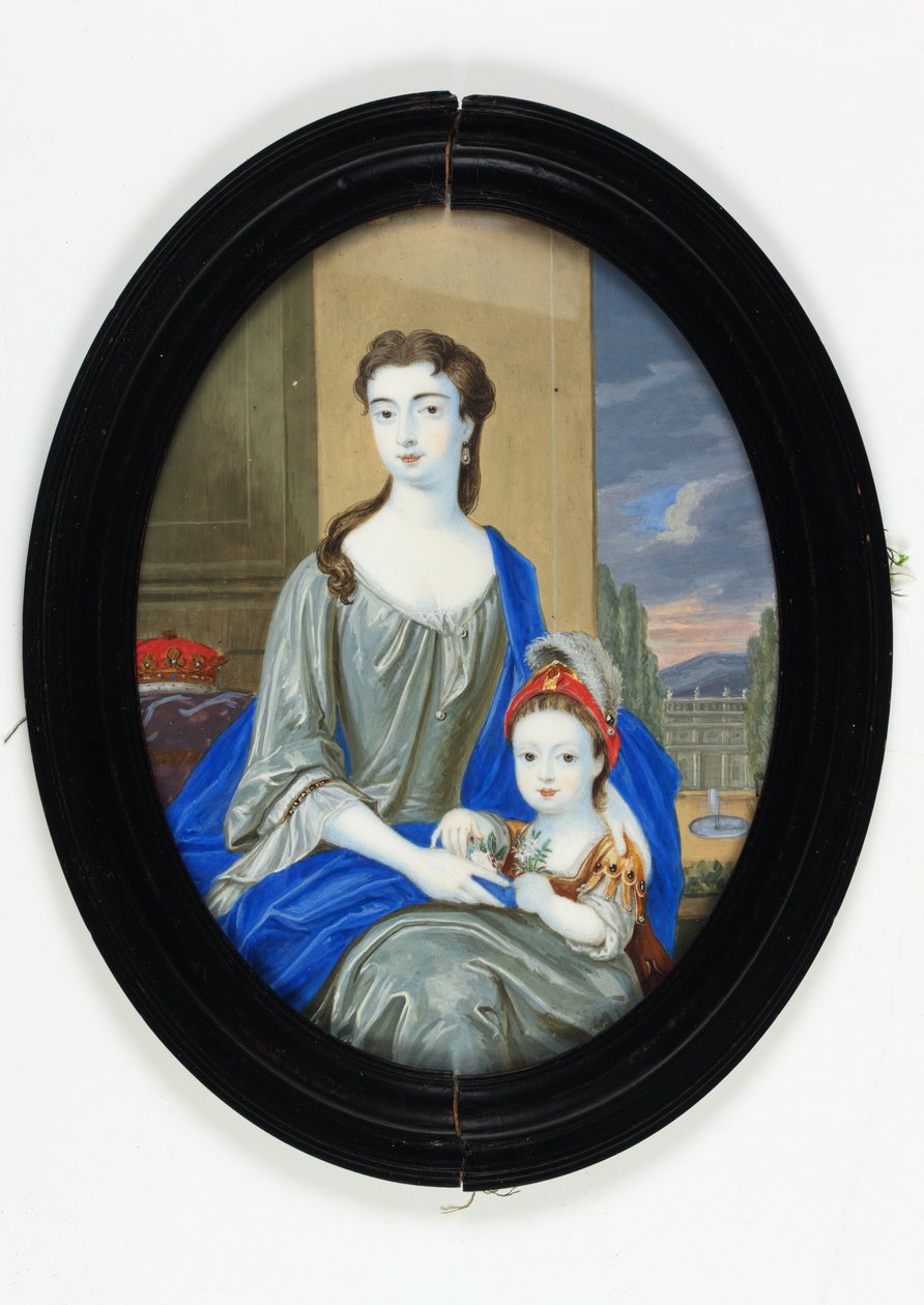Lady Catherine Darnley, Buckingham hercegnője (zománc) alkotó: Bernard III Lens