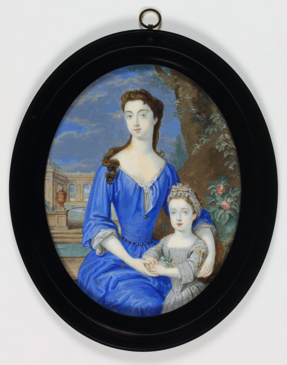 Lady Henrietta Cavendish Holles Harley (akvarell elefántcsonton) alkotó: Bernard III Lens