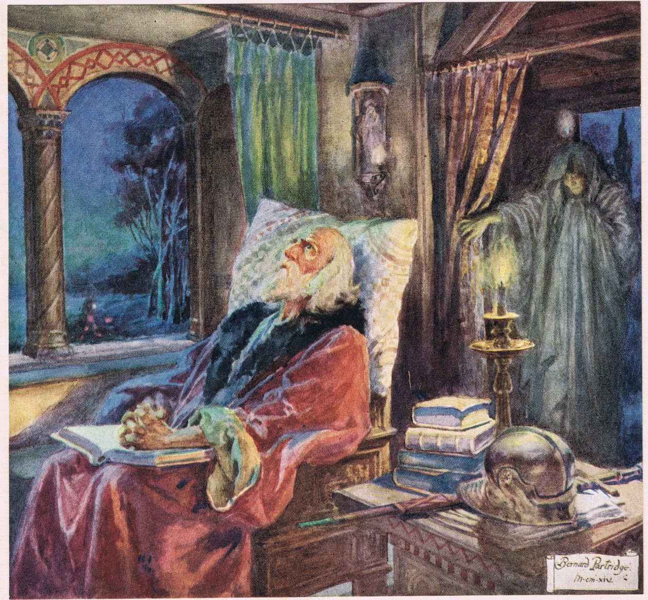 Mivel jobb fiatalság volt, illusztráció Robert Browning „Rabbi Ben Ezra” című művéből (színes litó) alkotó: Bernard John Partridge