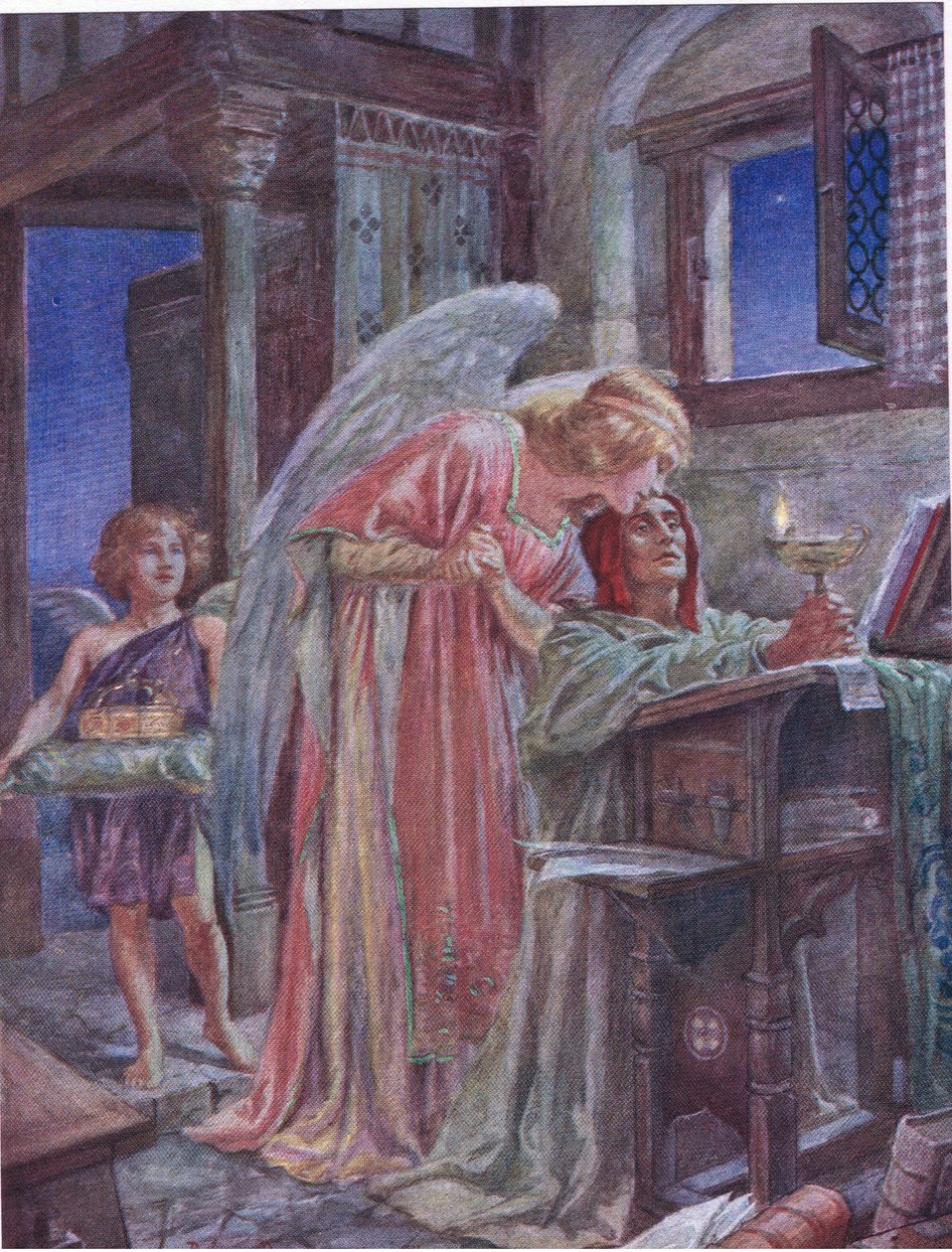 De a világ durva, illusztrációja Robert Browning „Rabbi Ben Ezra” című művéből (színes litó) alkotó: Bernard John Partridge