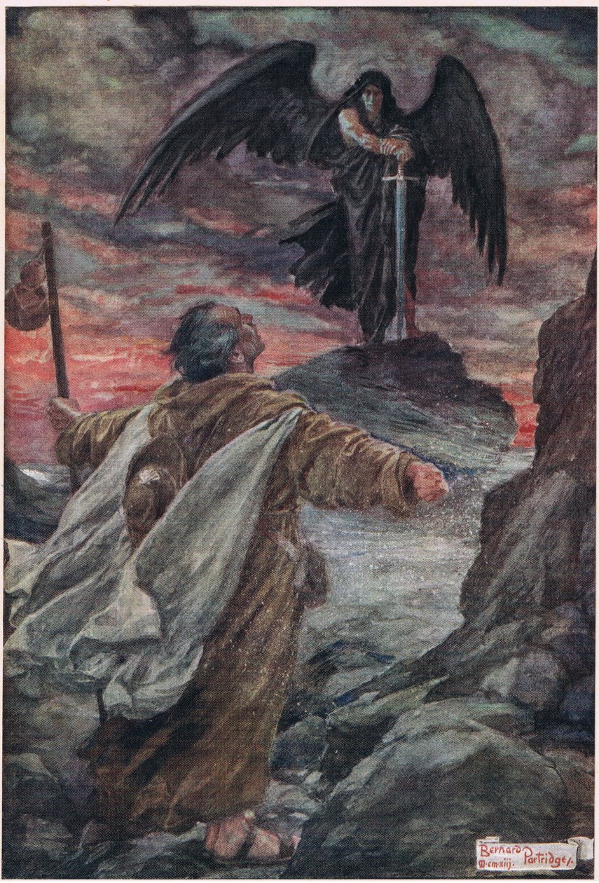 Félni a haláltól? Érezni a ködöt a torkomban, illusztráció Robert Browning „Prospice” című művéből alkotó: Bernard John Partridge