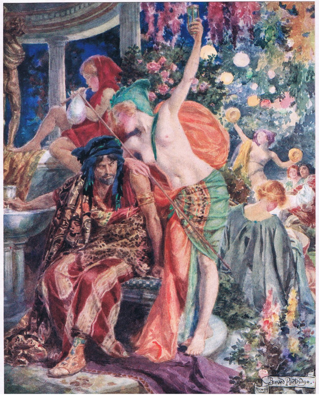 Akiket a bolondok ajánlanak, illusztráció Robert Browning „Rabbi Ben Ezra”-ból (színes litó) alkotó: Bernard John Partridge