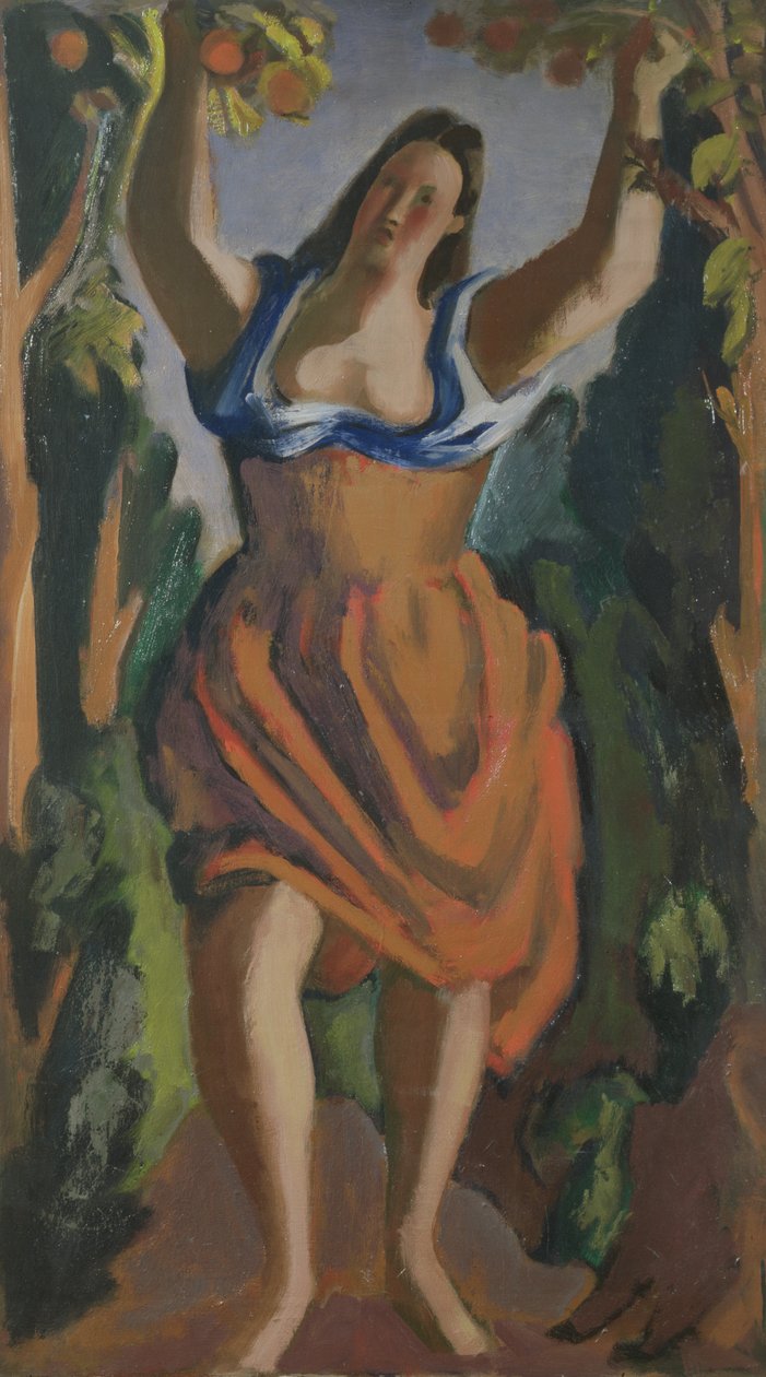 Gyümölcsszedés, 1940 körül (olaj, vászon) alkotó: Bernard Meninsky