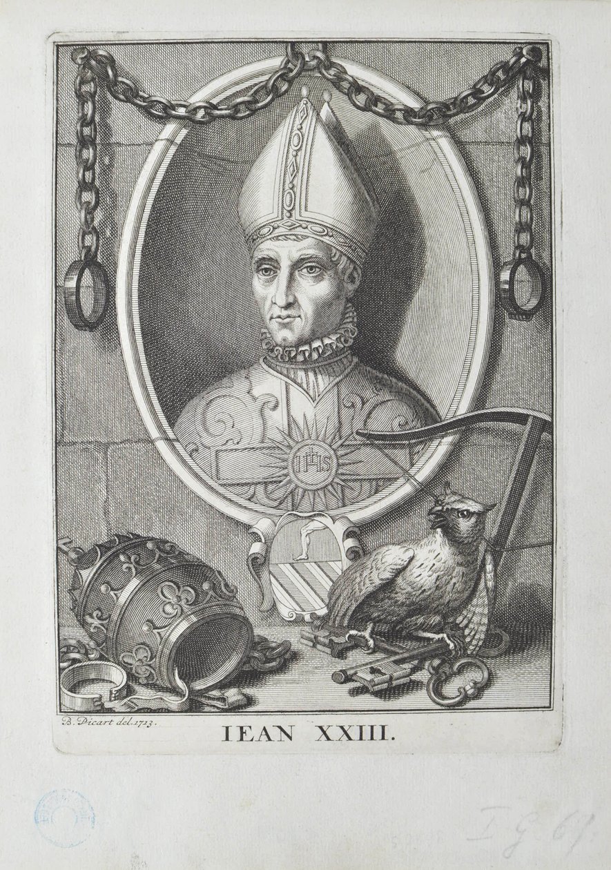 XXIII. János Baldassare Cossa antipápa, 1713. alkotó: Bernard Picart