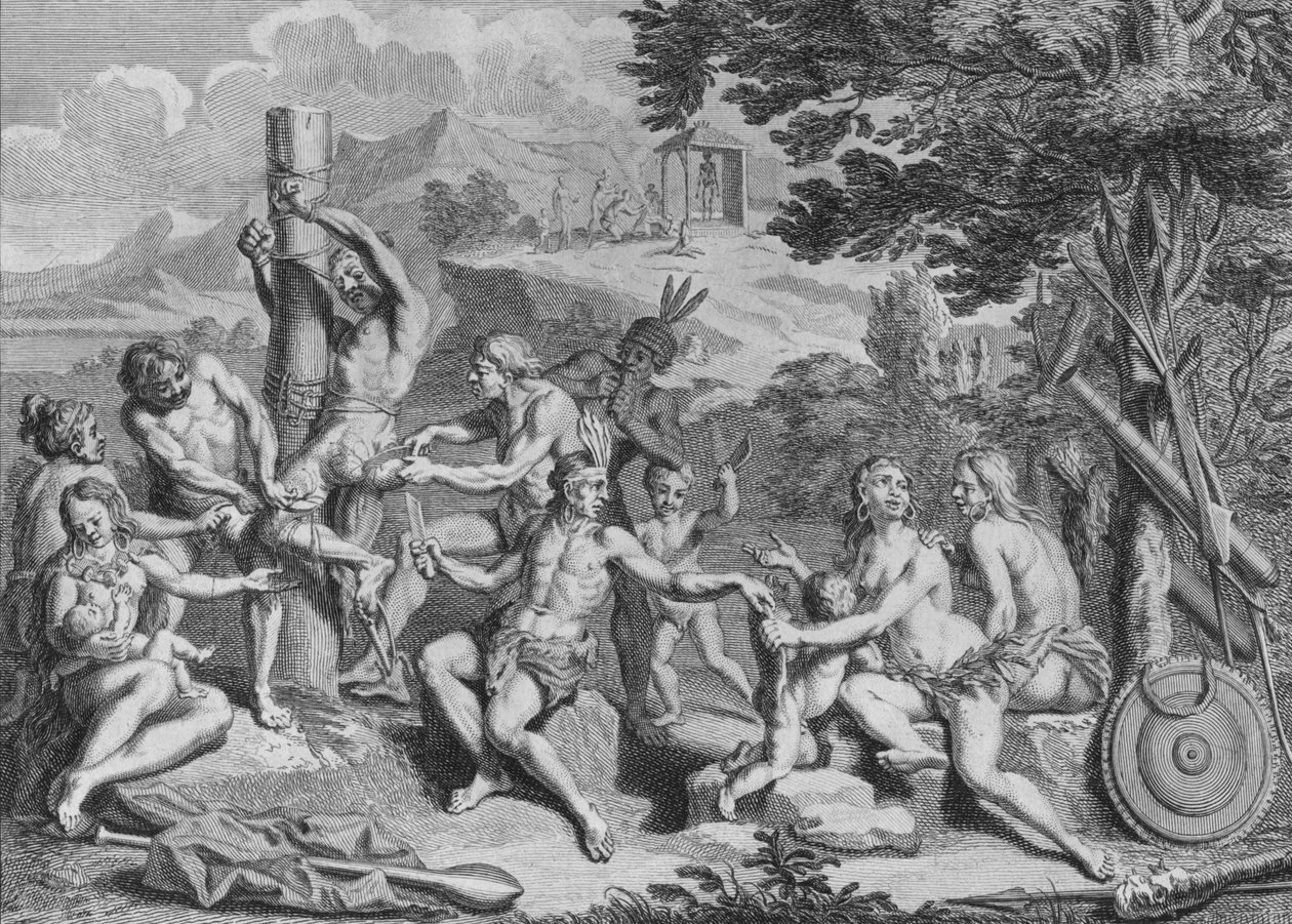 Az antik fogságba áldoztatták, 1723. alkotó: Bernard Picart