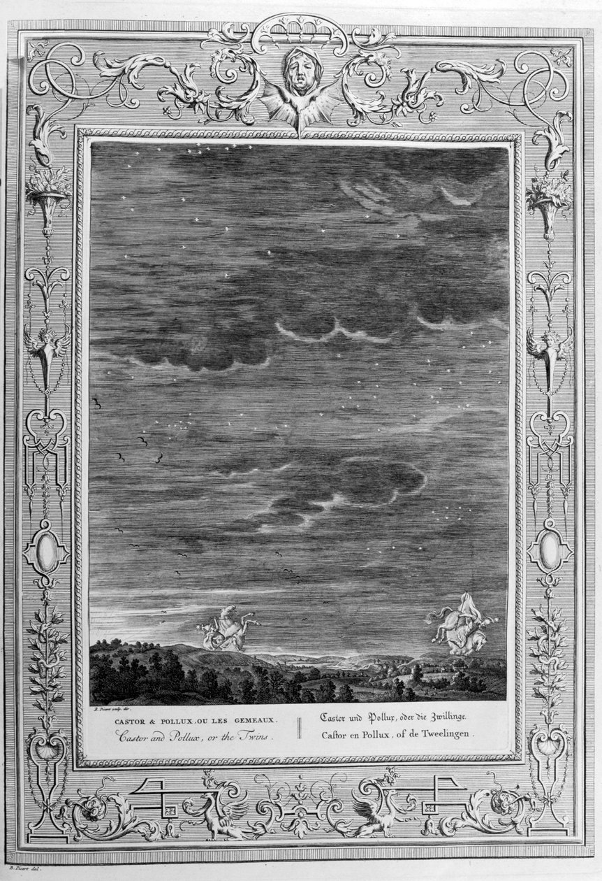 Castor és Pollux, 1733 alkotó: Bernard Picart