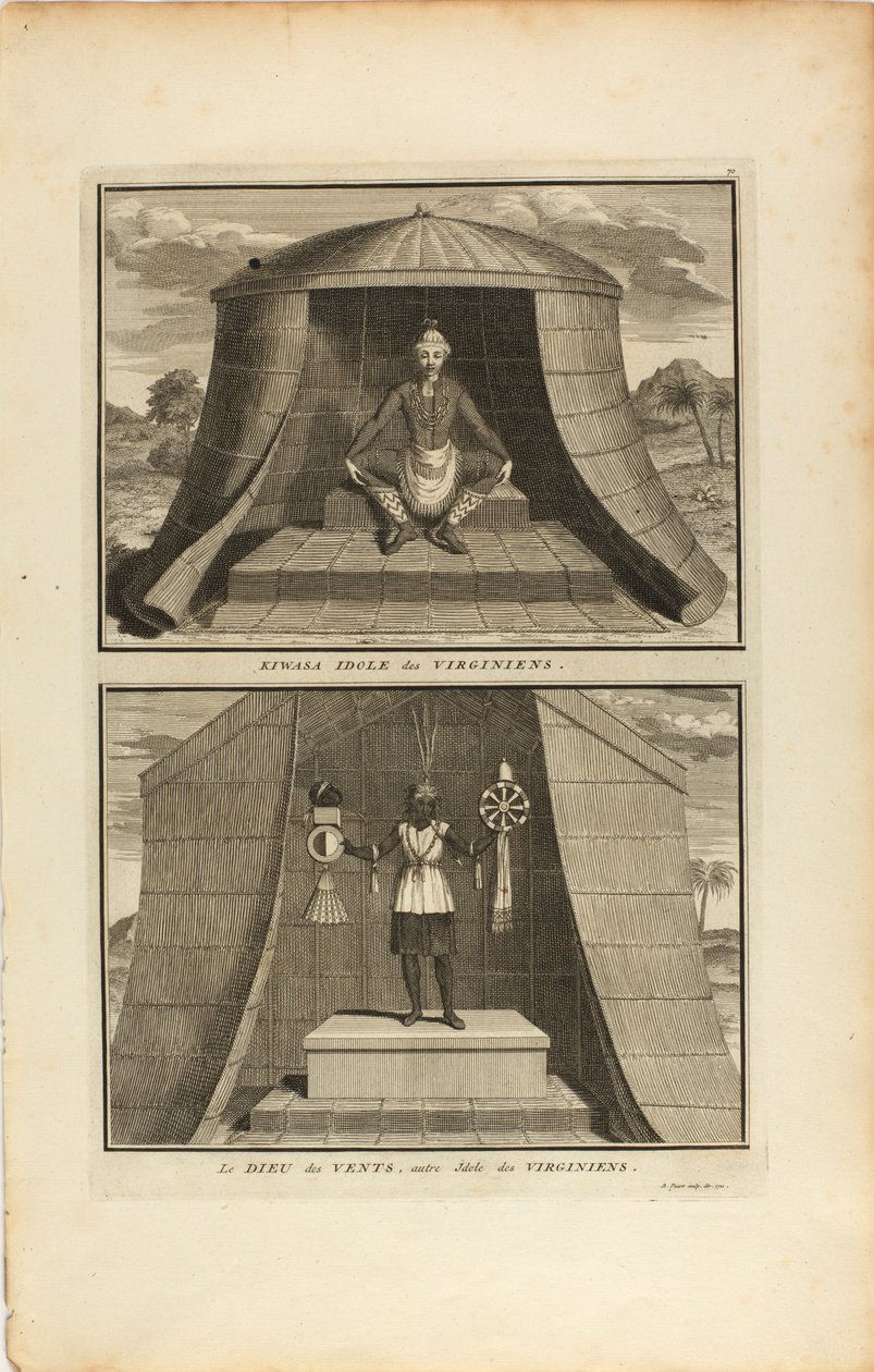 Kuvasa Idole Des Virginiens/Le Dieu Des Vents, Autre Jdote Des Virginiens alkotó: Bernard Picart