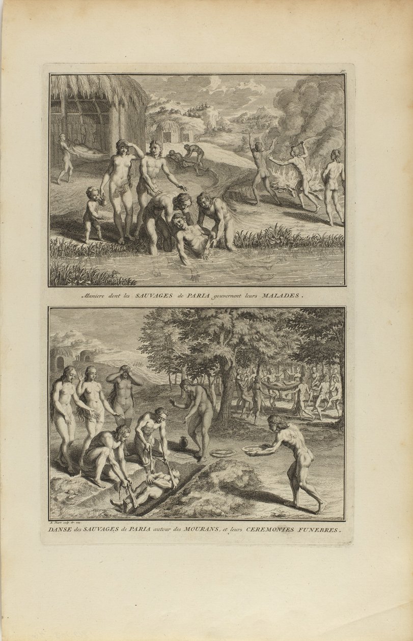 Manière dont les Sauvages.../Dance des Sauvages de Paria alkotó: Bernard Picart