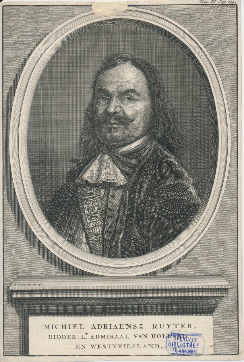 Michiel de Ruyter 1607-1676 Örökségvédelmi központ Rozet 300 191 d 2 A-51 alkotó: Bernard Picart