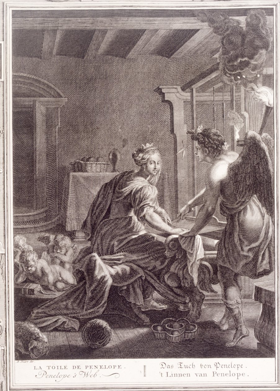 Penelope a szövőszéknél, 1731 alkotó: Bernard Picart