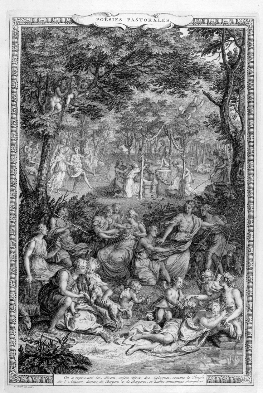 Poetry pastorales, 1728-1729 alkotó: Bernard Picart