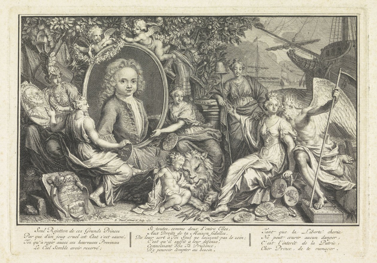 IV. Vilmos, Orange-Nassau hercegének portréja alkotó: Bernard Picart