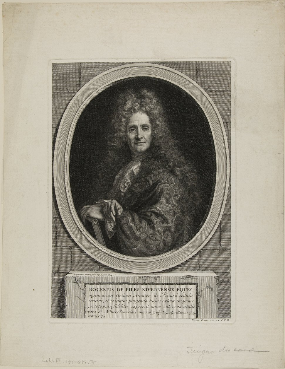 Roger de Piles alkotó: Bernard Picart