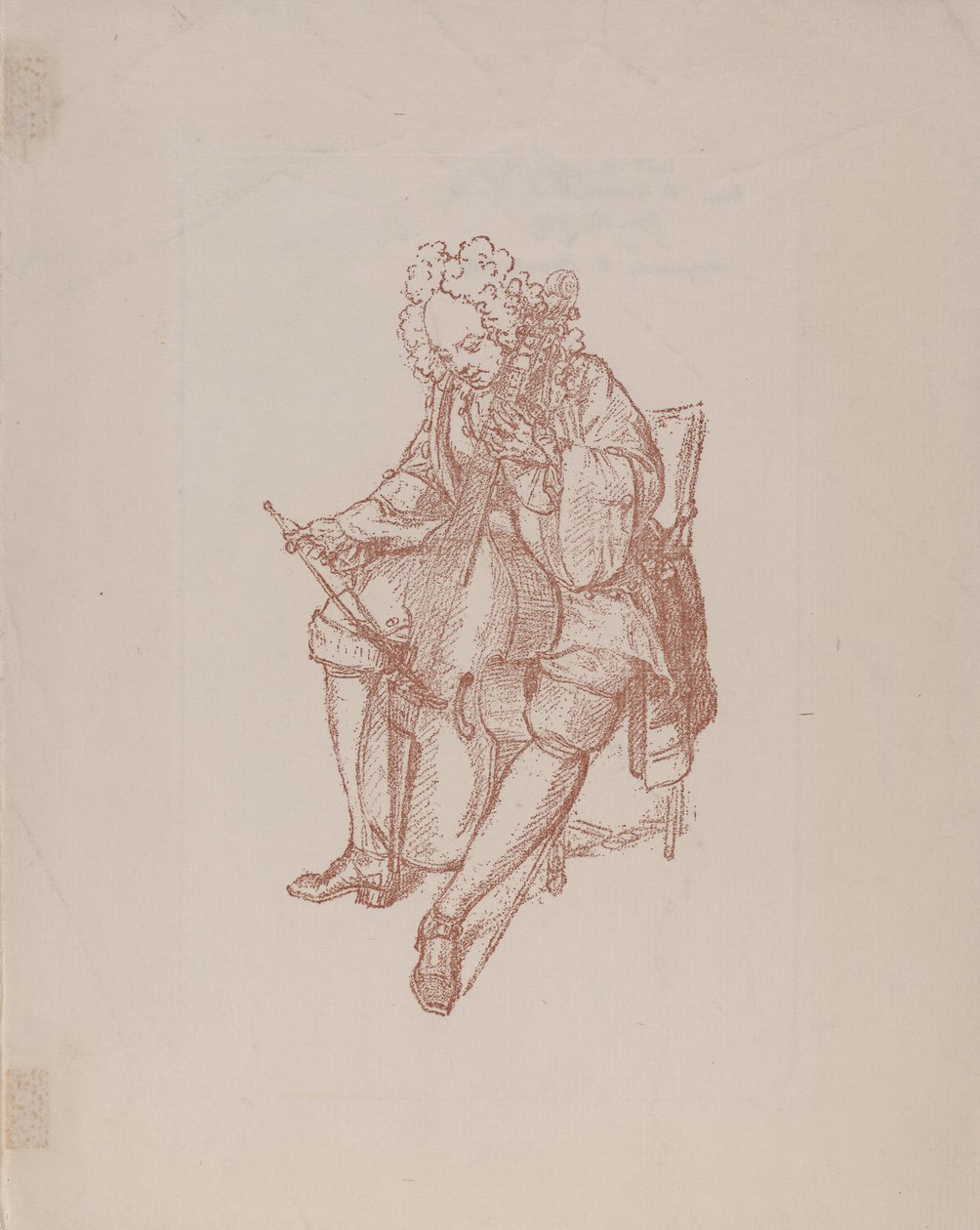A basszusgitáros, 1707 alkotó: Bernard Picart