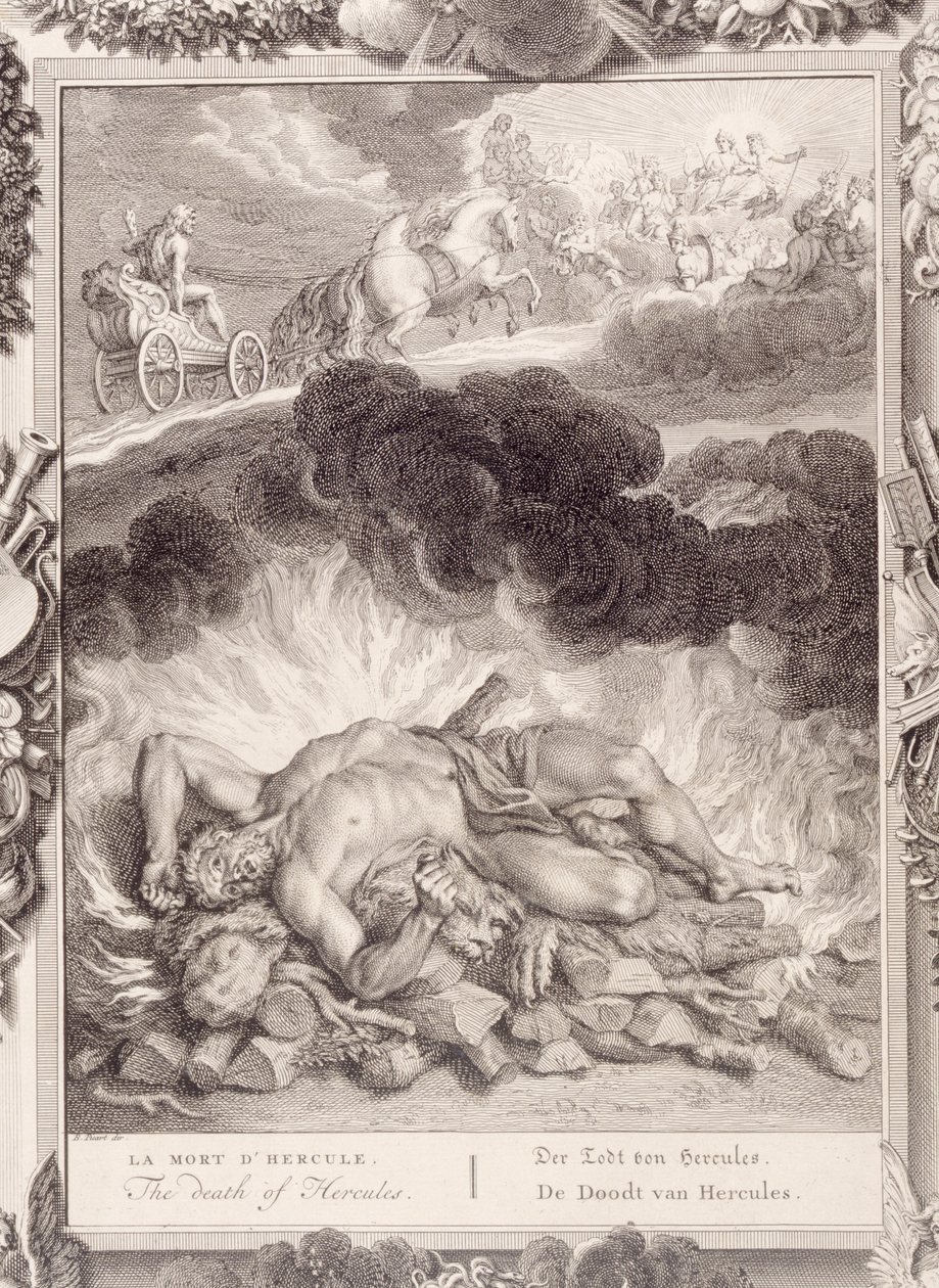 Herkules halála, 1731 alkotó: Bernard Picart
