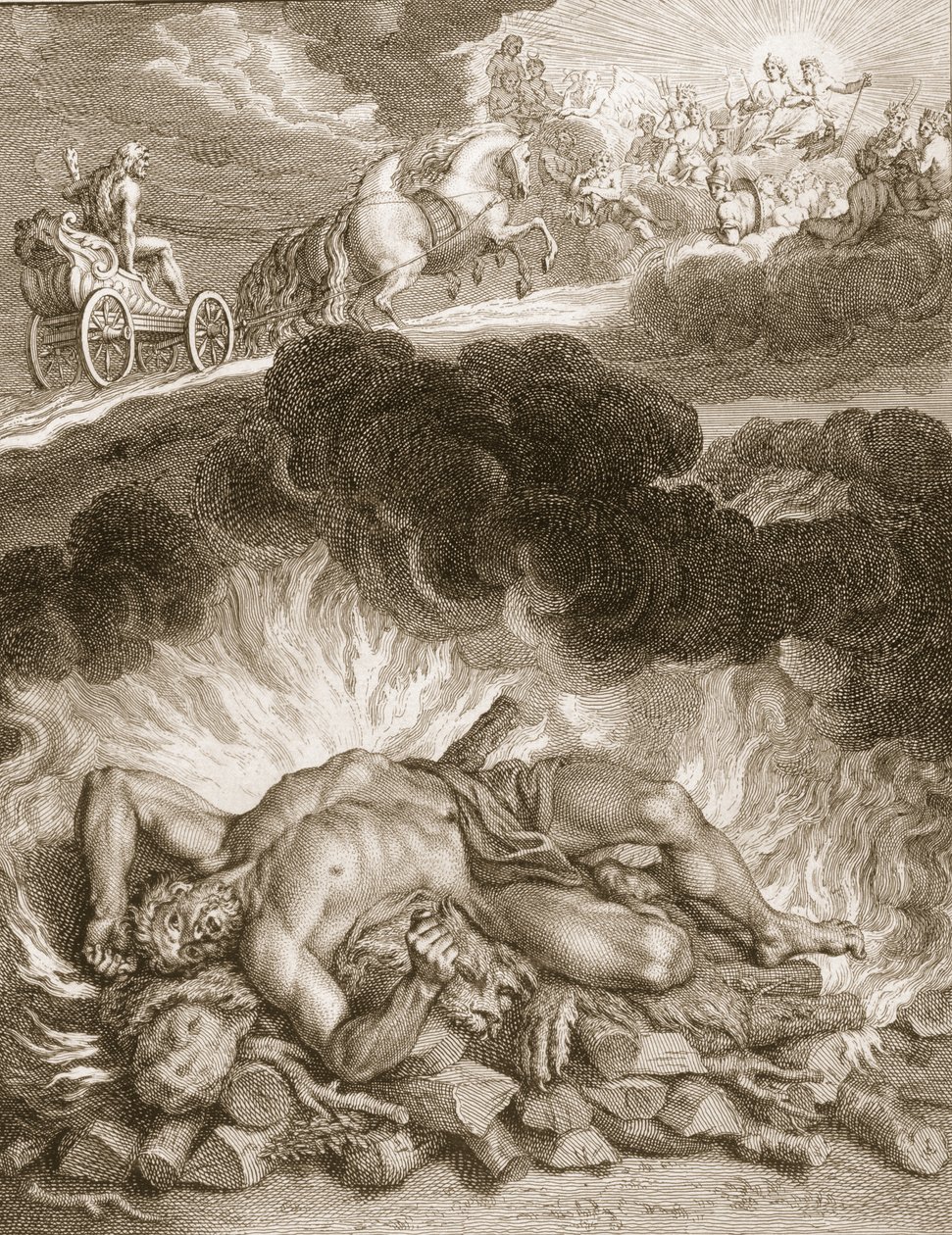 Herkules halála, 1731 alkotó: Bernard Picart
