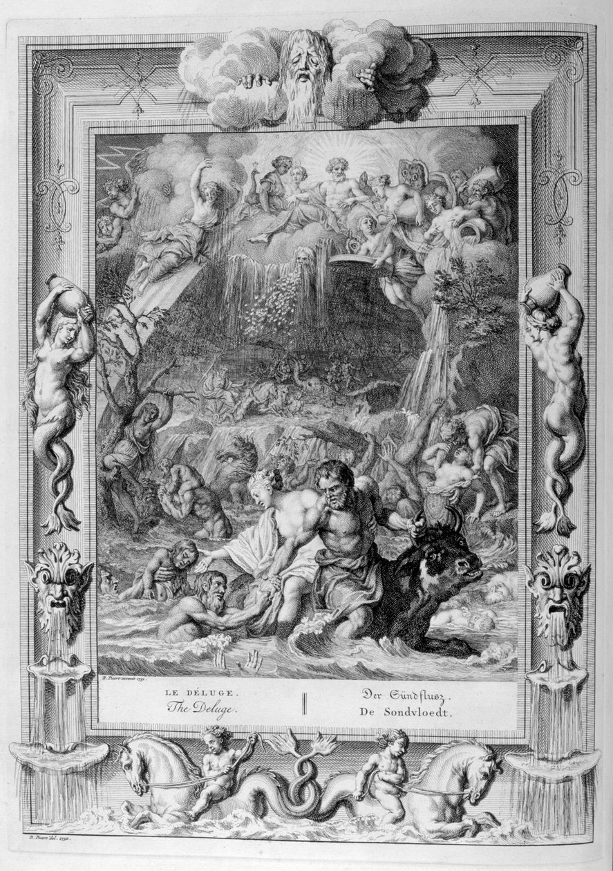 Az özönvíz, 1733 alkotó: Bernard Picart