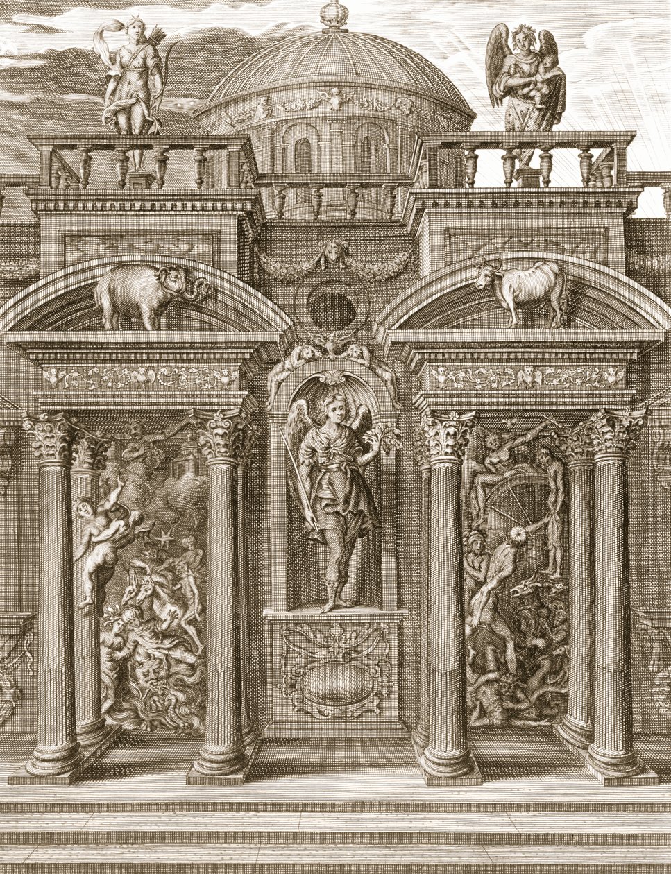 Az alvás háza, 1731 alkotó: Bernard Picart