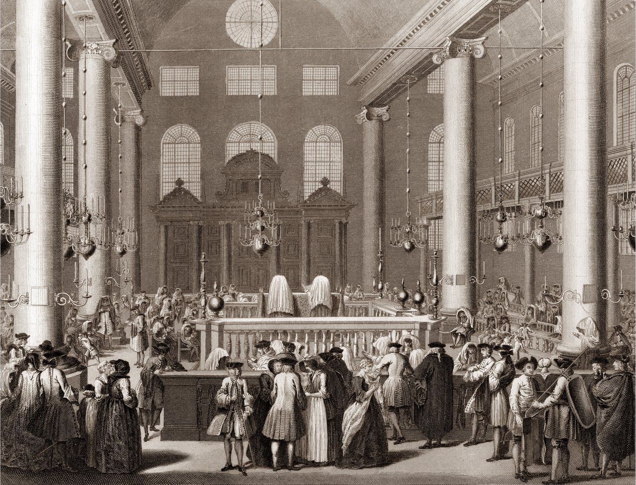 A zsidó purim ünnepe vagy gyermekágyas metszet a „világ összes népének szertartásainak és vallási szokásainak illusztrációjából”, Bernard Picart (1723-1743) 1819 Magángyűjtemény alkotó: Bernard Picart