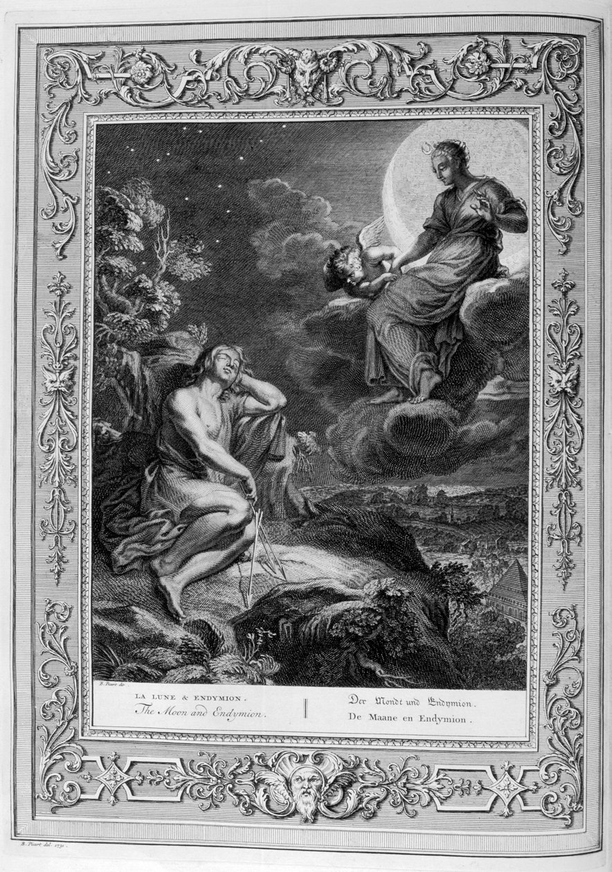 A Hold és az Endymion, 1733 alkotó: Bernard Picart