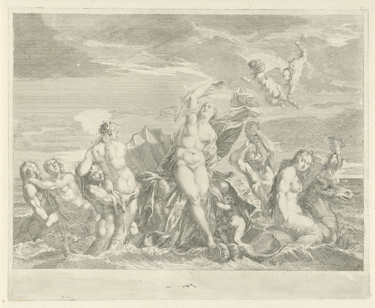 Triomf van Galatea alkotó: Bernard Picart