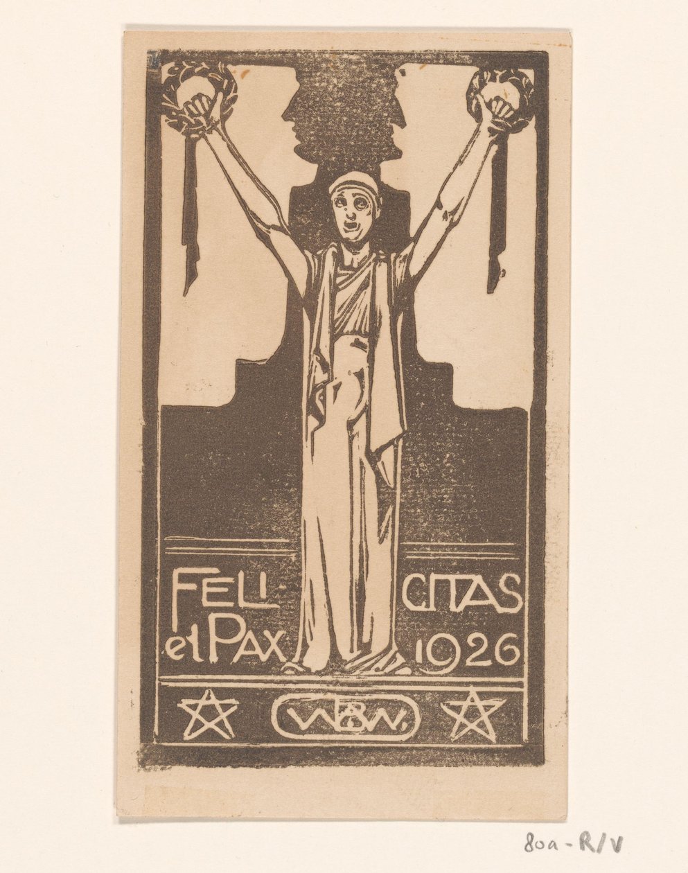 Boldogság és béke 1926 (eredeti cím a tárgyon) alkotó: Bernard Willem Wierink