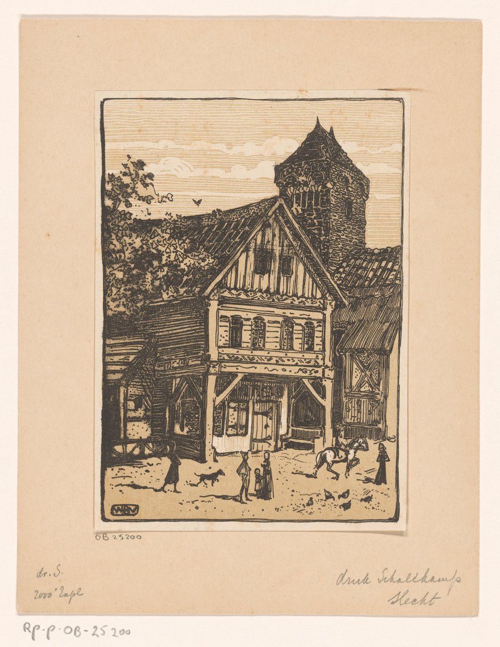 Faház és kőtorony alkotó: Bernard Willem Wierink