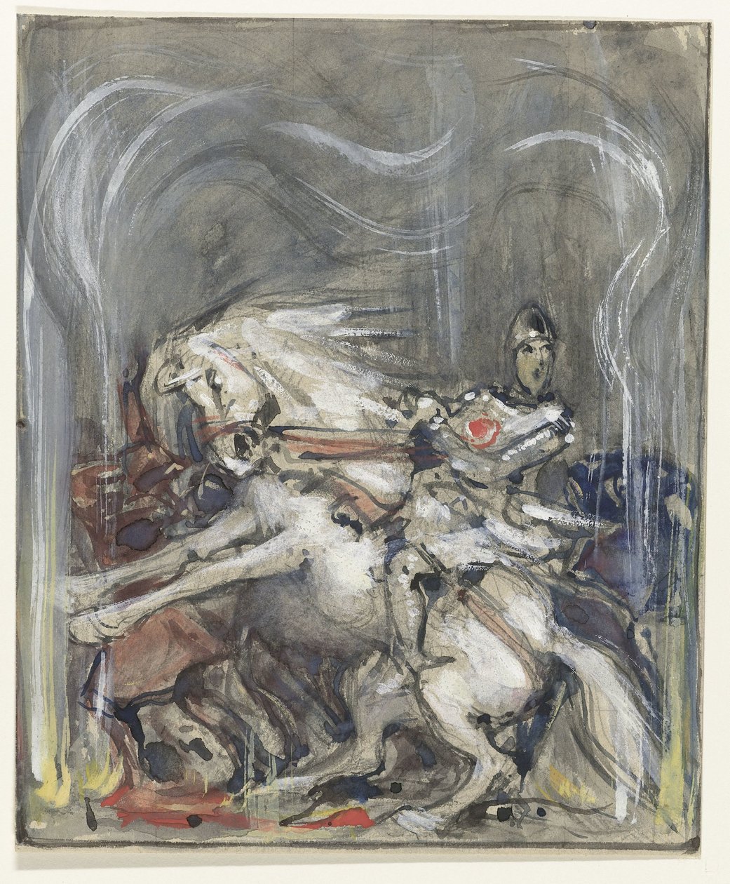 Lovas tenyészlovon alkotó: Bernard Willem Wierink