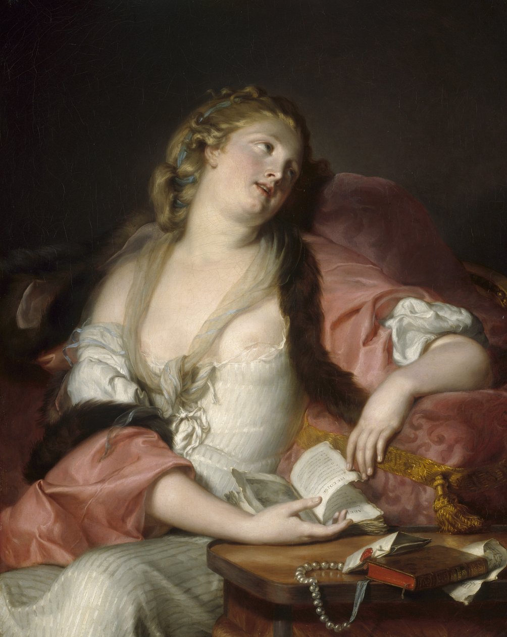 Hölgy Heloise és Abelard leveleit olvassa, 1780 körül alkotó: Bernard d Agescy